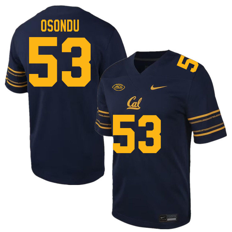 California Golden Bears #53 Eze Osondu ACC Conference College Football Jerseys Stitched-Navy